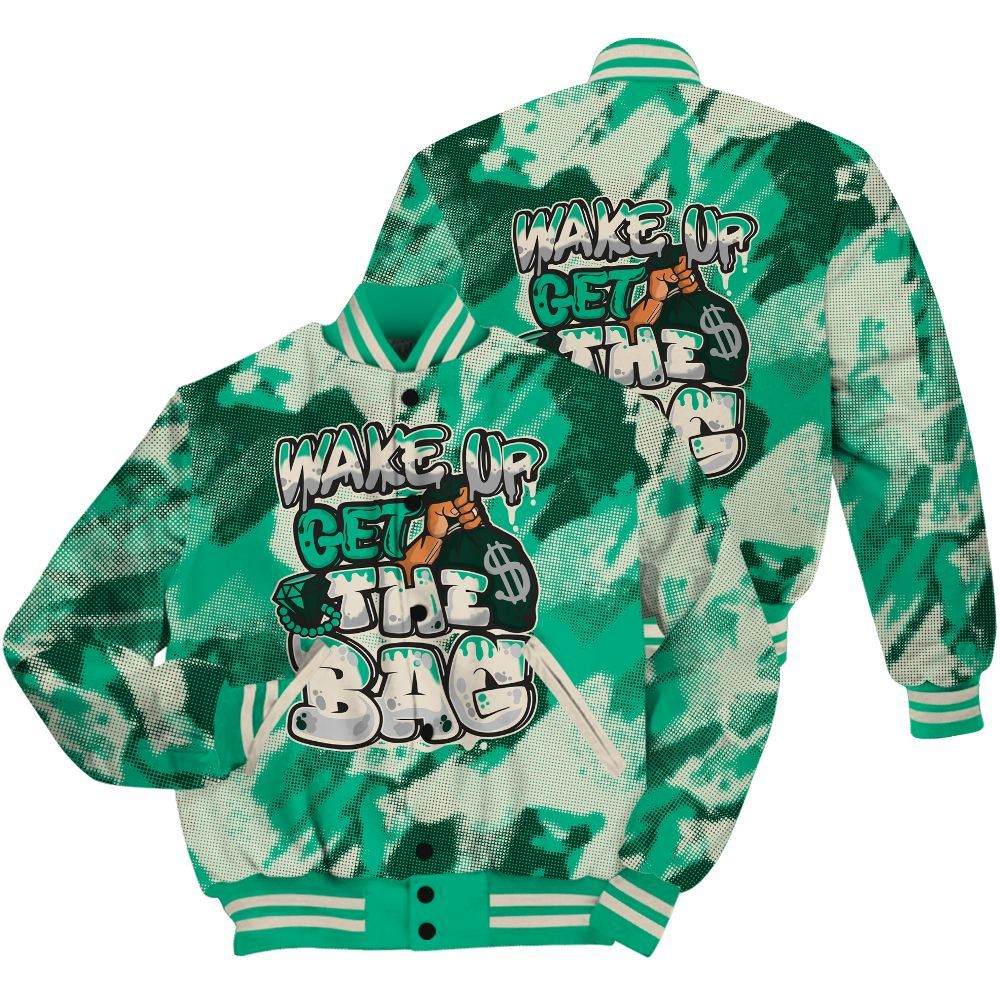 Varsity Jacket To Match Oxidized Green 4s Shirt - Get More Bags Abstract All Over Print