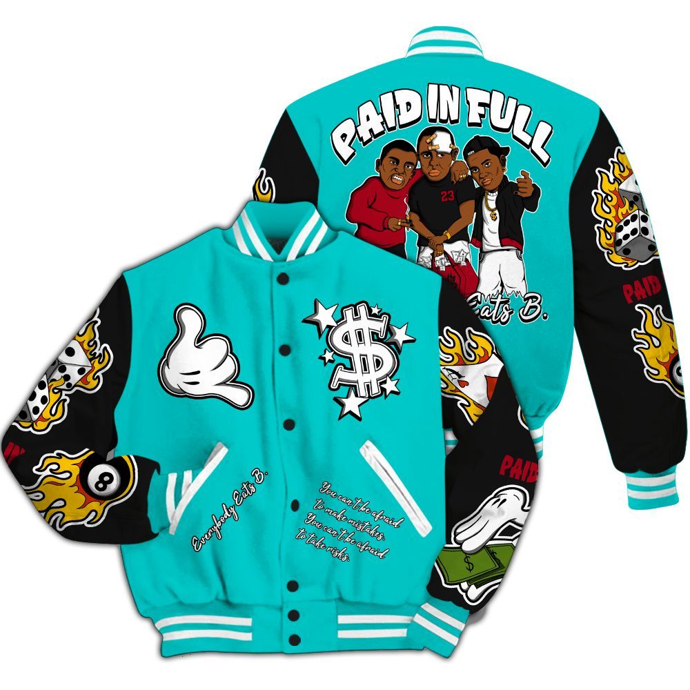 Varsity Jacket To Match Air Griffey Max 1 Freshwater - Everybody Paid In Full Graphic All Over Print
