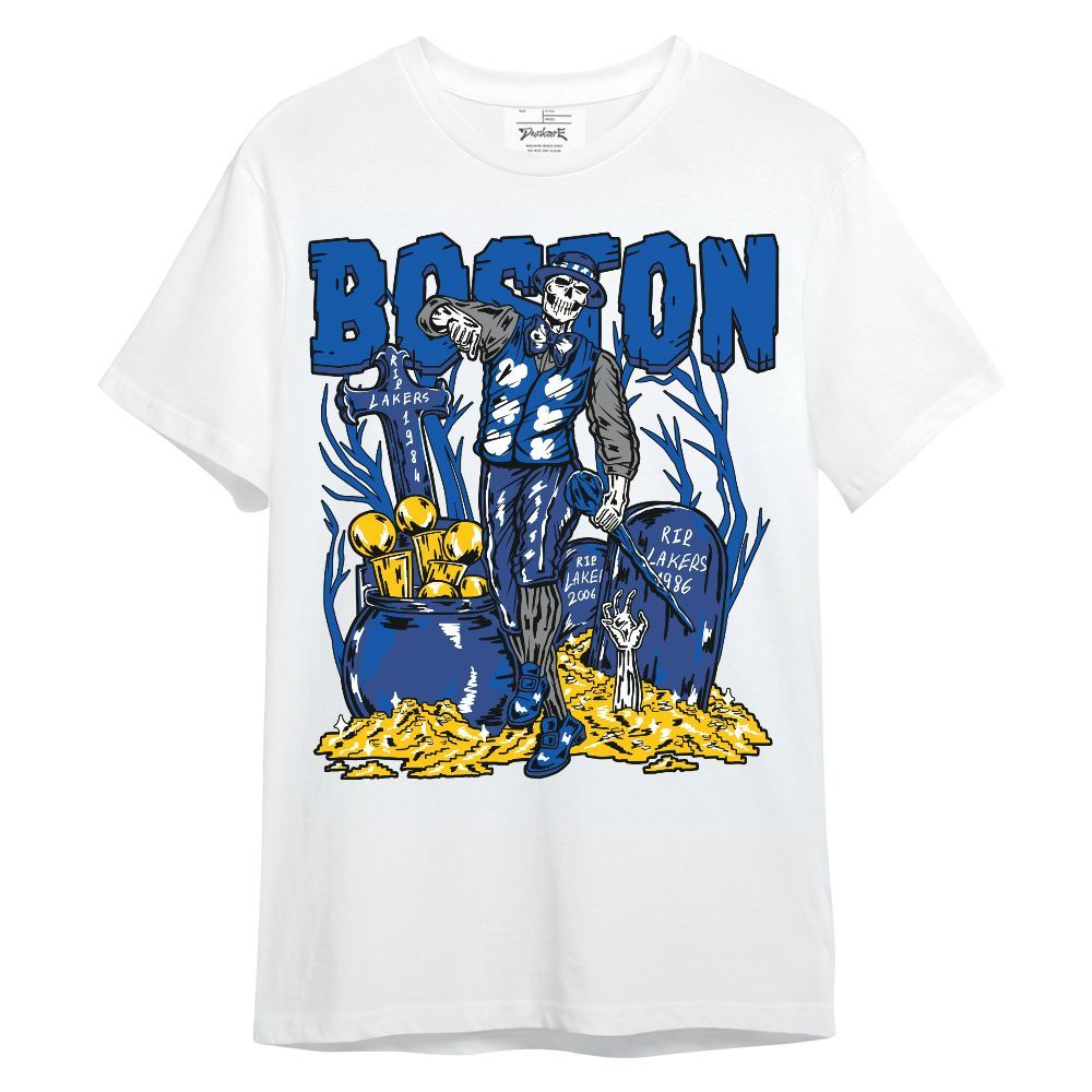 Shirt To Match Racer Blue 5s - Goldrush Skeleton Unisex Shirt