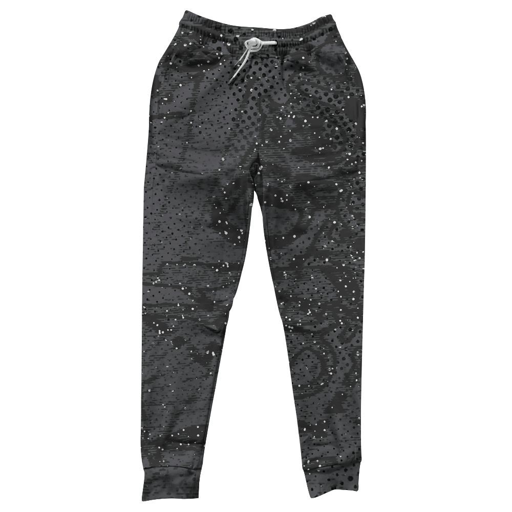 Sweatpant To Match Reverse Black White 6s - Avant Garde Graphic All Over Print