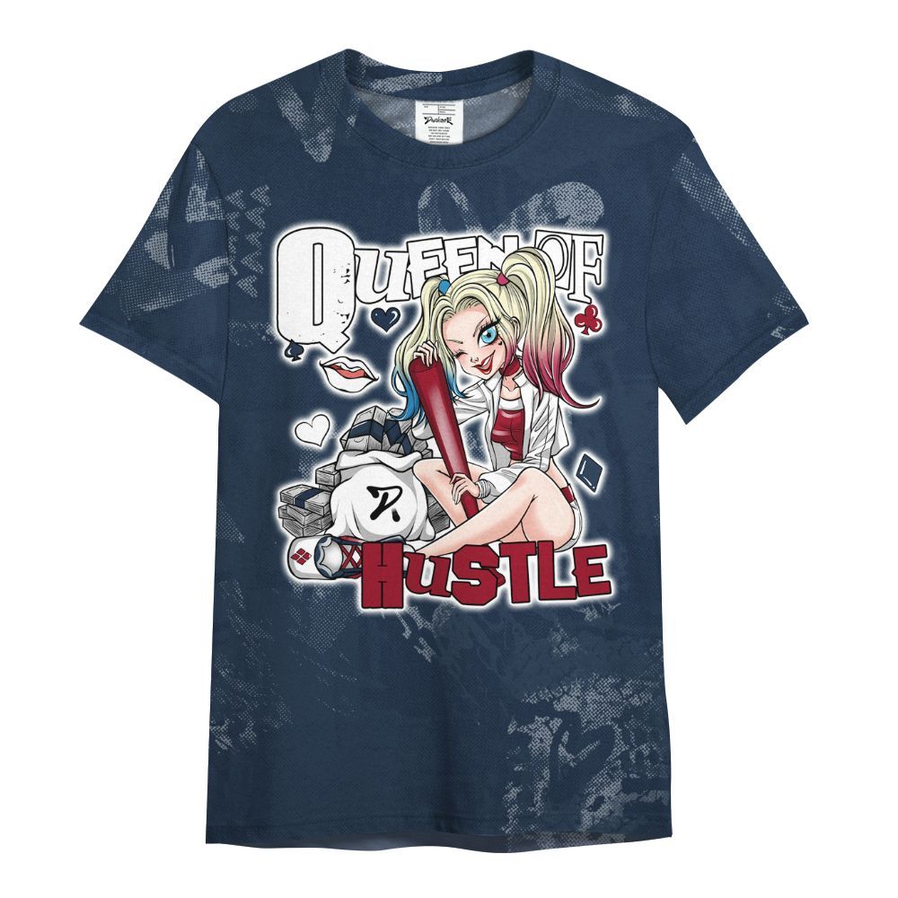 Shirt To Match White Midnight Navy 6s - Hustles Quiinn All Over Print