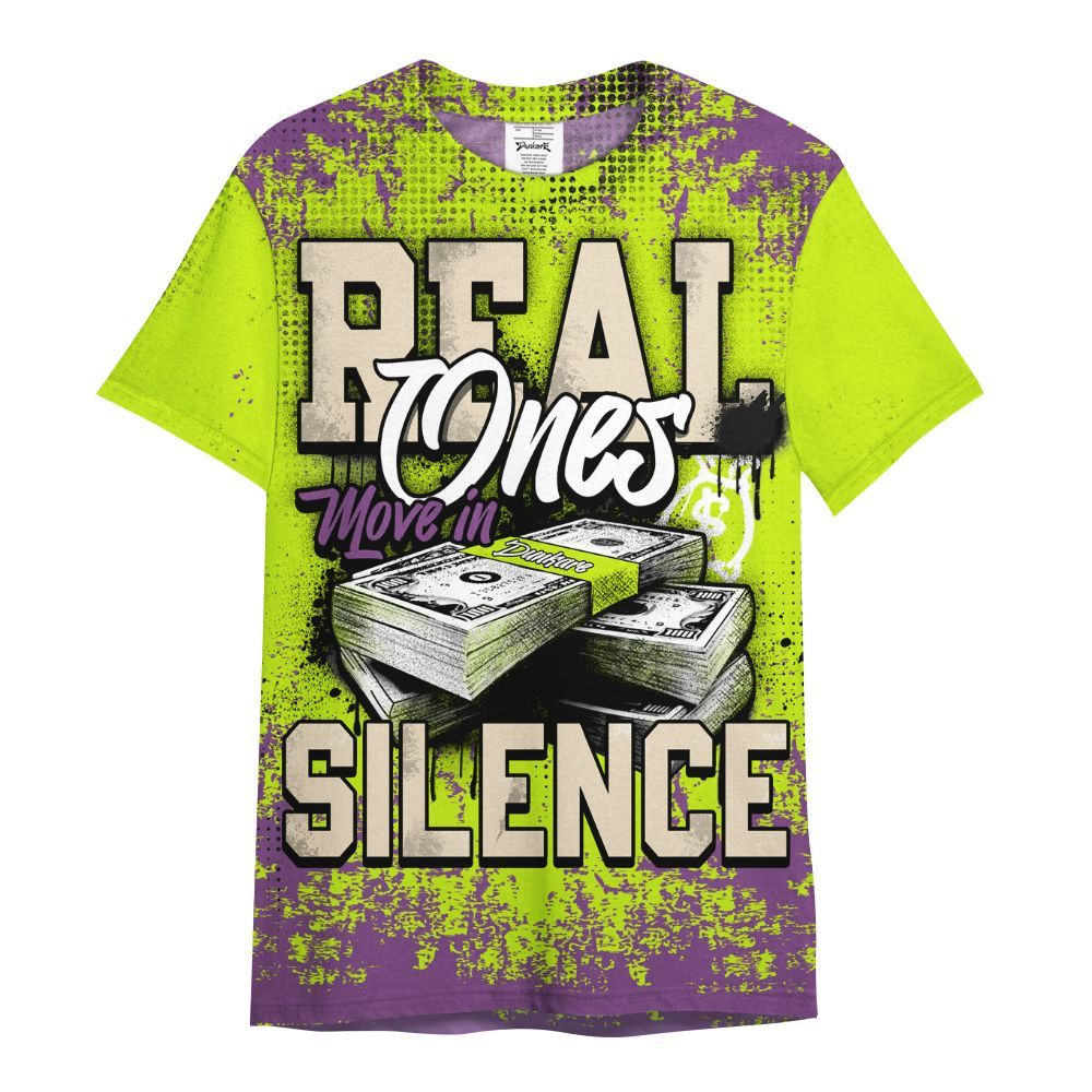 Shirt To Match GS Black Barely Volt 11s - Move In Silence Money Street Retro All Over Print