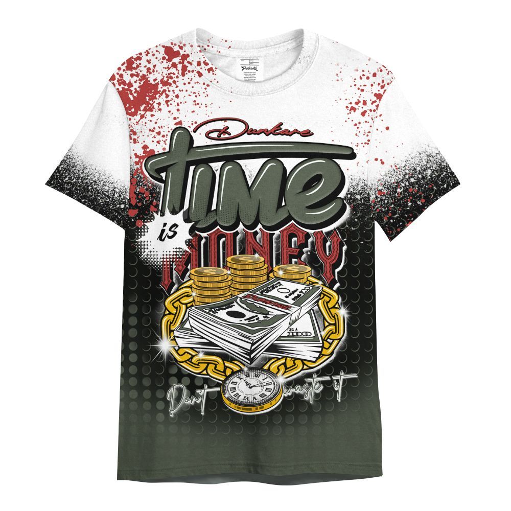 Shirt To Match Air Force 1 Low Year Of The Snake Shirt, Halftone Time Is Money All Over Print