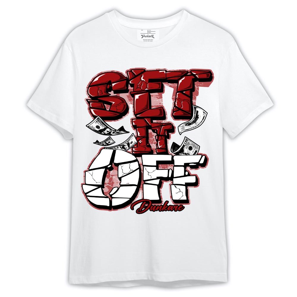 Shirt To Match Red Taxi 12s - Graphic Set It Off Shirt Red Taxi 12s Outfit