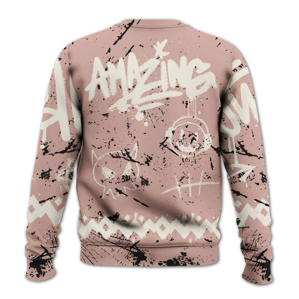 Sweatshirt To Match Air Force Low 1 Arctic Orange - Friday Sneaker Crayon All Over Print