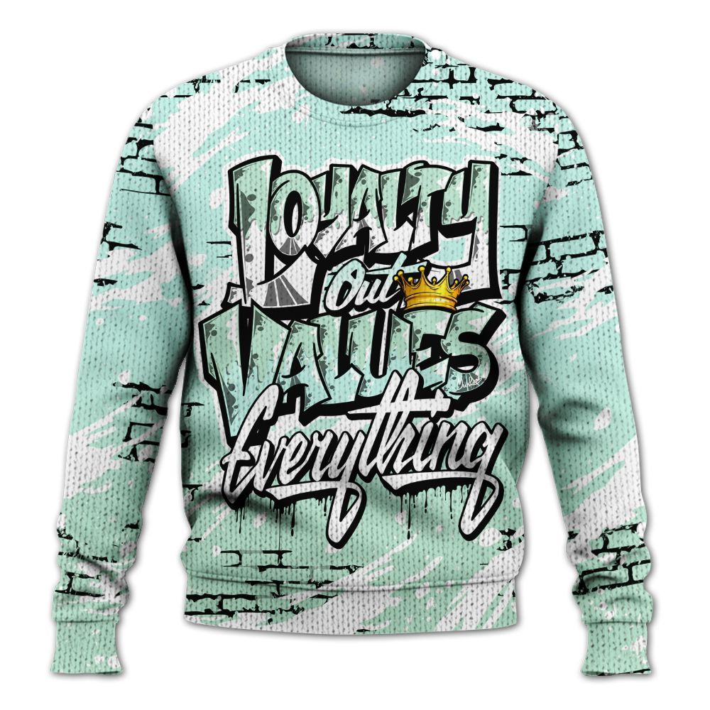 Sweater To Match Retro Low Igloo 11s - Values Of Loyalty Drip Graphic