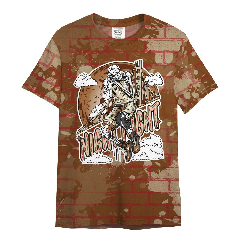 Shirt To Match Archaeo Brown 5s - Seeya Skeleton Brick All Over Print