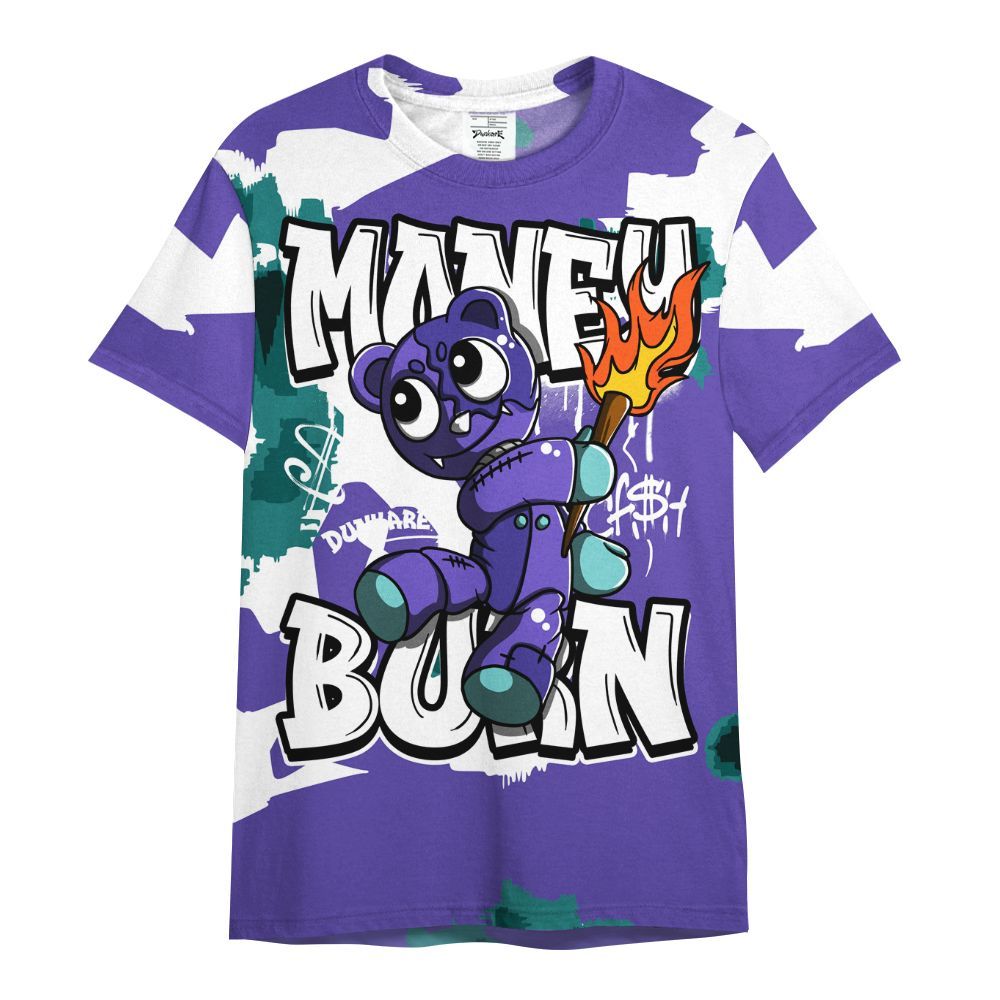 Shirt To Match Low Hornets 1s - Money Burn Retro All Over Print