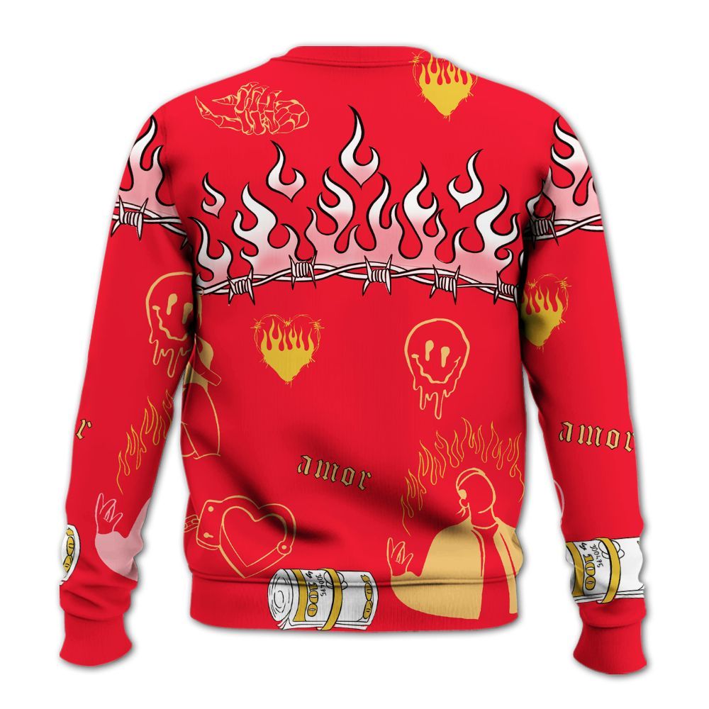 Sweatshirt To Match KD 18 Air Bakin - Snake Trust No One All Over Print