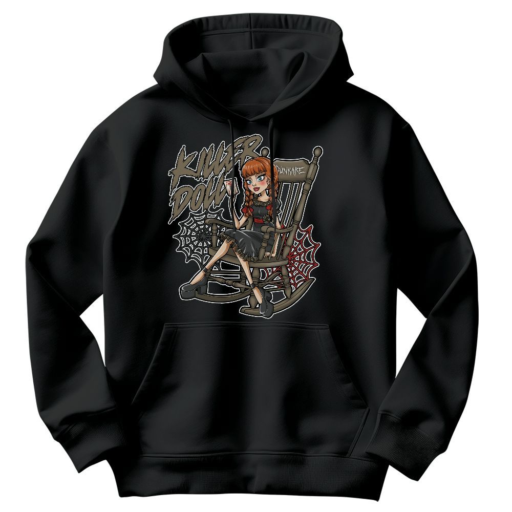 Sweatshirt To Match Olive 9s - Killer Doll-A Halloween Graphic