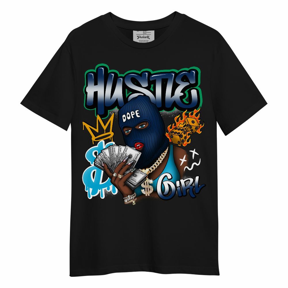 Shirt To Match Dunk Low GS Electric Algae - Money Hustles Girl Streetwear Unisex Shirt