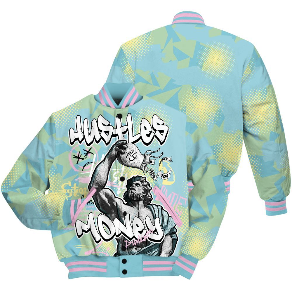 Varsity Jacket To Match SB Dunk Low Visty - Huslte Money Retro All Over Print