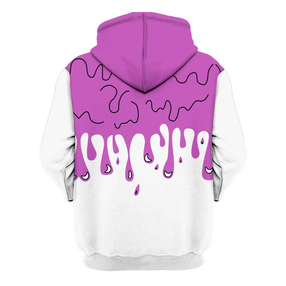 Hoodie To Match Hyper Violet 4s - Snake Trust No One Drip All Over Print