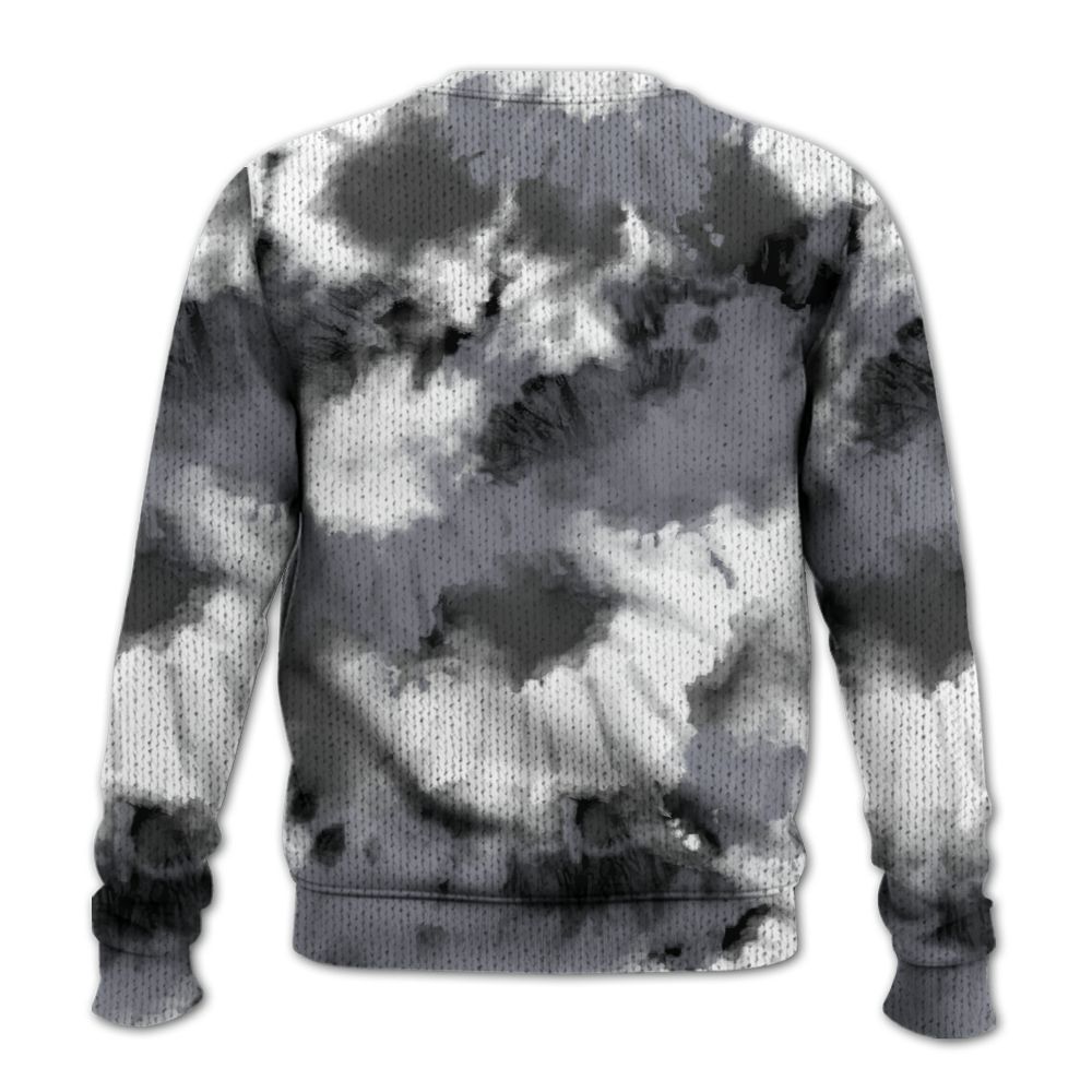 Knitted Sweater To Match Retro Black Flint 13s - Tie Dye FK Around Find Out
