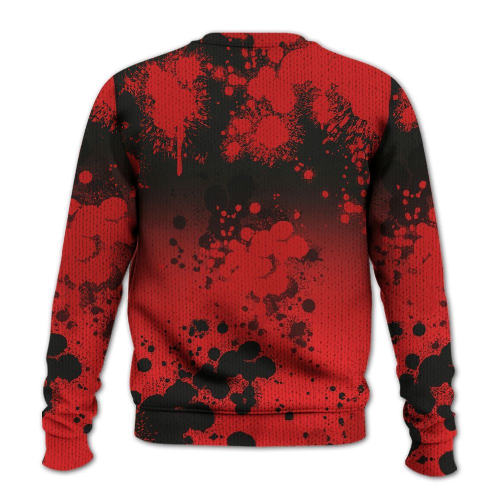 Knitted Sweater To Match Red Thunder 4s - Trust No One Scary