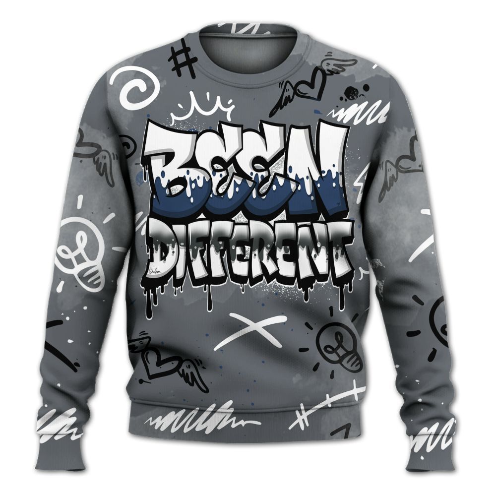 Sweatshirt To Match Flint Grey 9s - Drip Been Di2ferent All Over Print