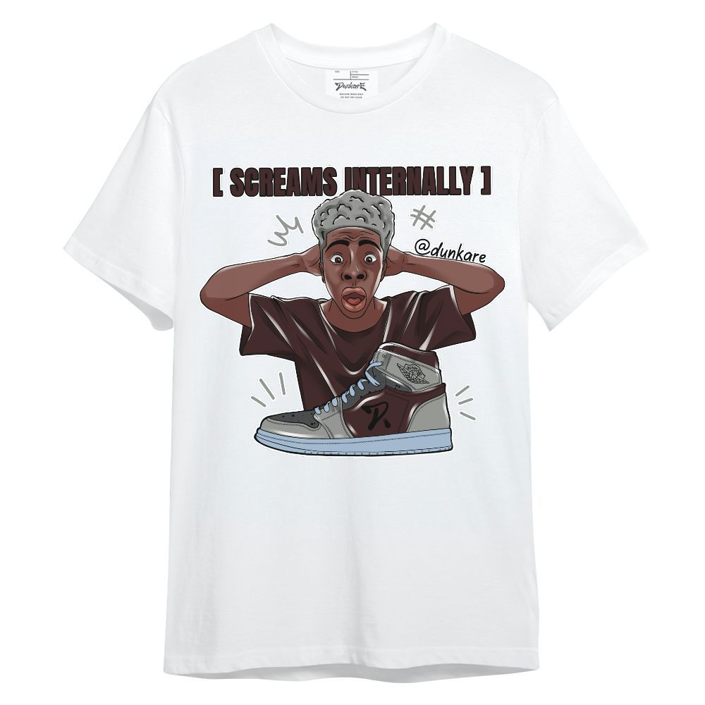 Shirt To Match Burgundy 5s - Scream Internally Unisex Shirt