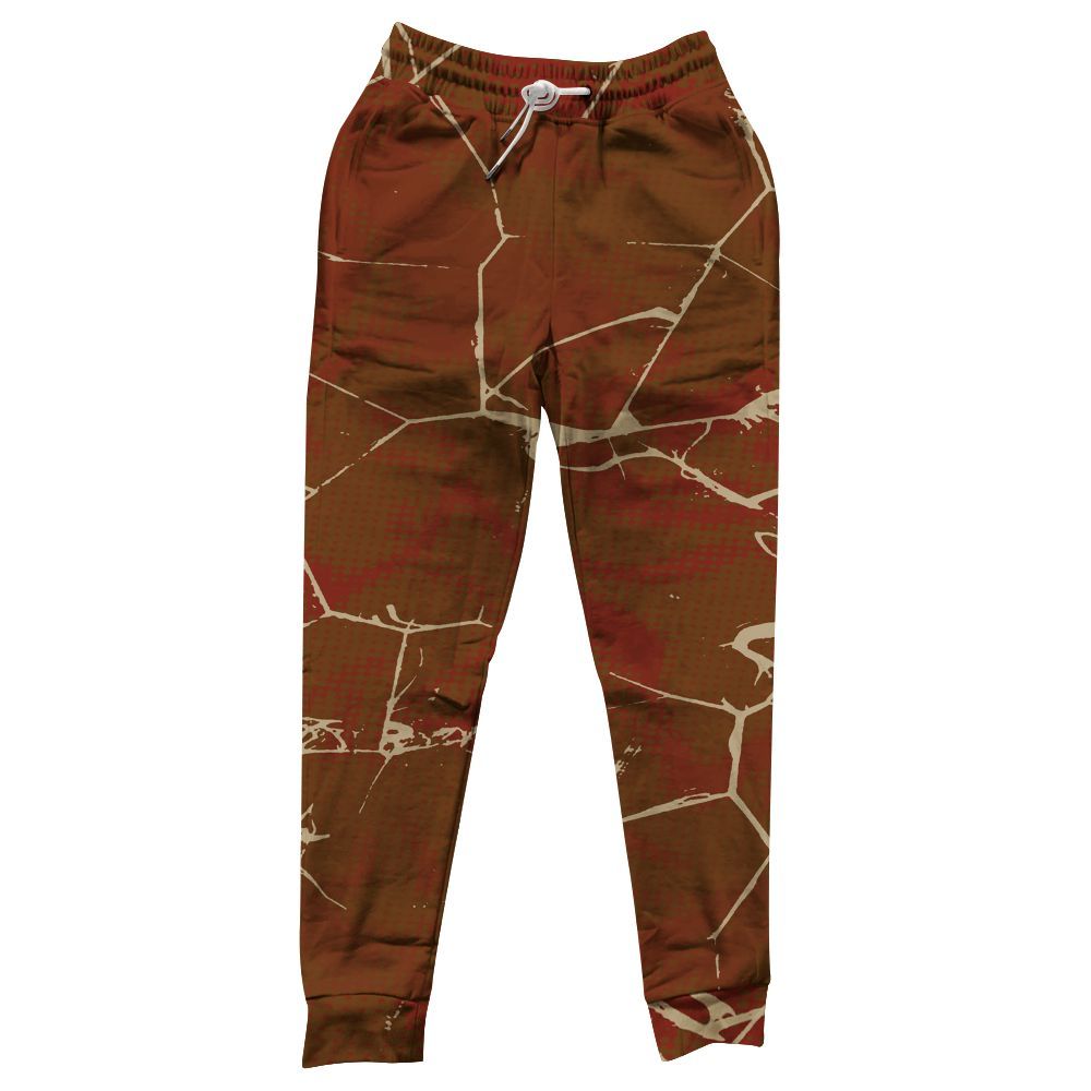 Sweatpant To Match Archaeo Brown 5s - Crack Graphic All Over Print