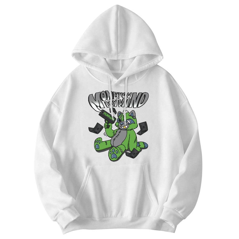 Sweatshirt To Match Retro Green Bean 5s - Money On My Mind Raccoon Graphic