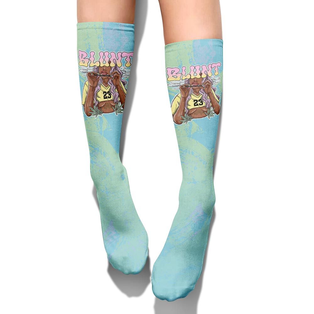 Sock To Match SB Dunk Low Visty - Bluntz Unique Circle Splash