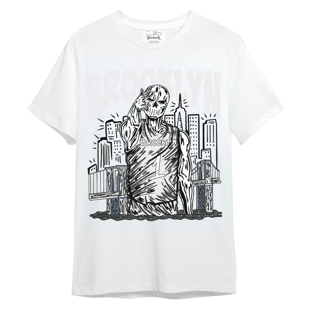 Shirt To Match Reverse Black White 6s - Brooklyn's Skeleton Unisex Shirt