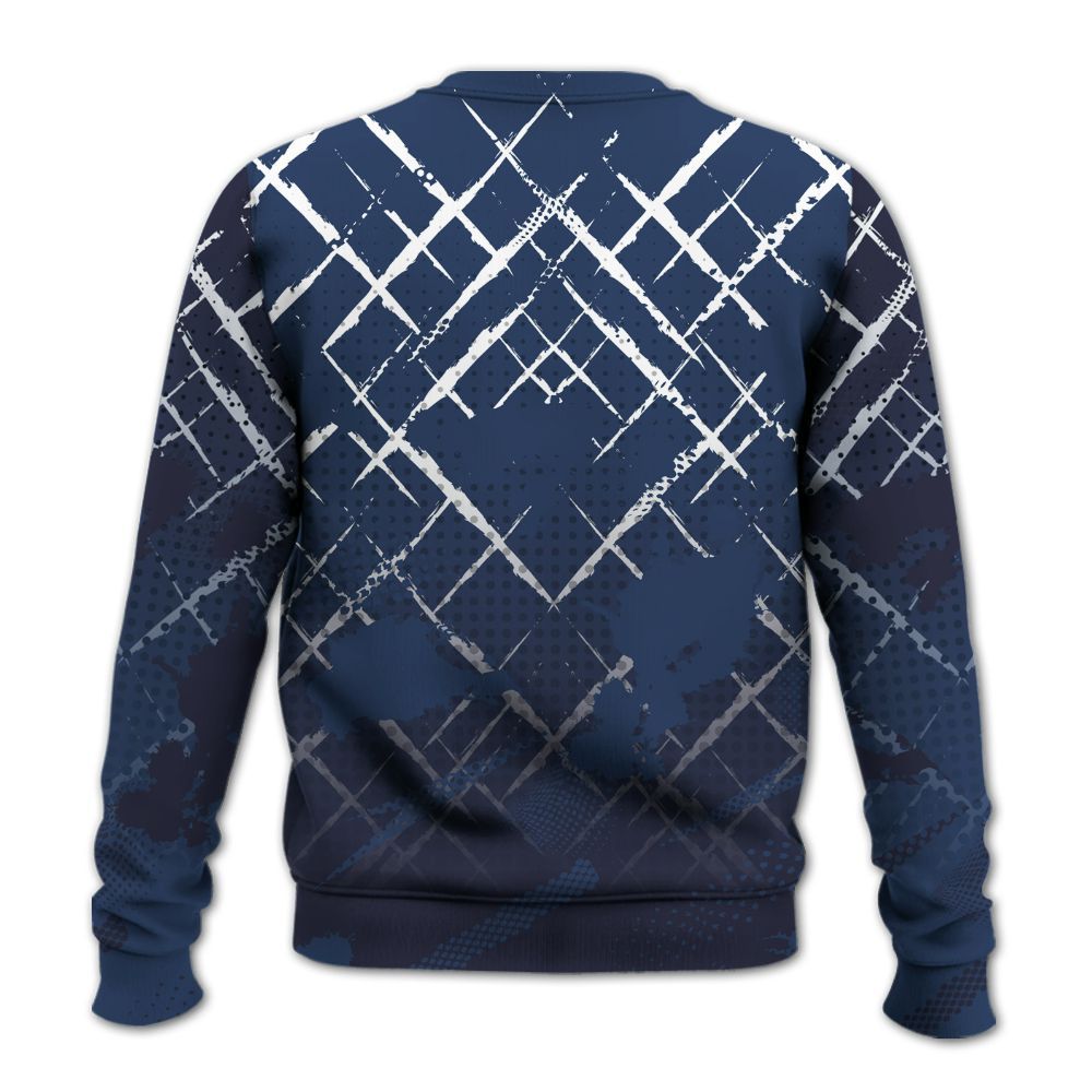 Sweatshirt To Match Low 85 Metallic Blue 1s - Halftone Stand Business Dripping All Over Print