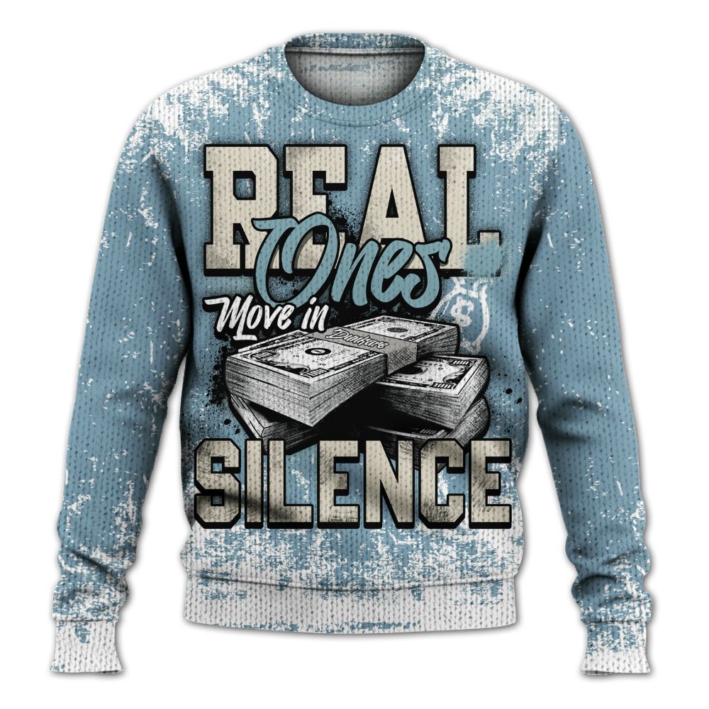 Knitted Sweater To Match Retro SoleFly 13s - Move In Silence Money Street Retro