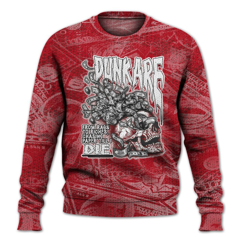 Knitted Sweater To Match Bred Velvet 11s - From Rags To Riches