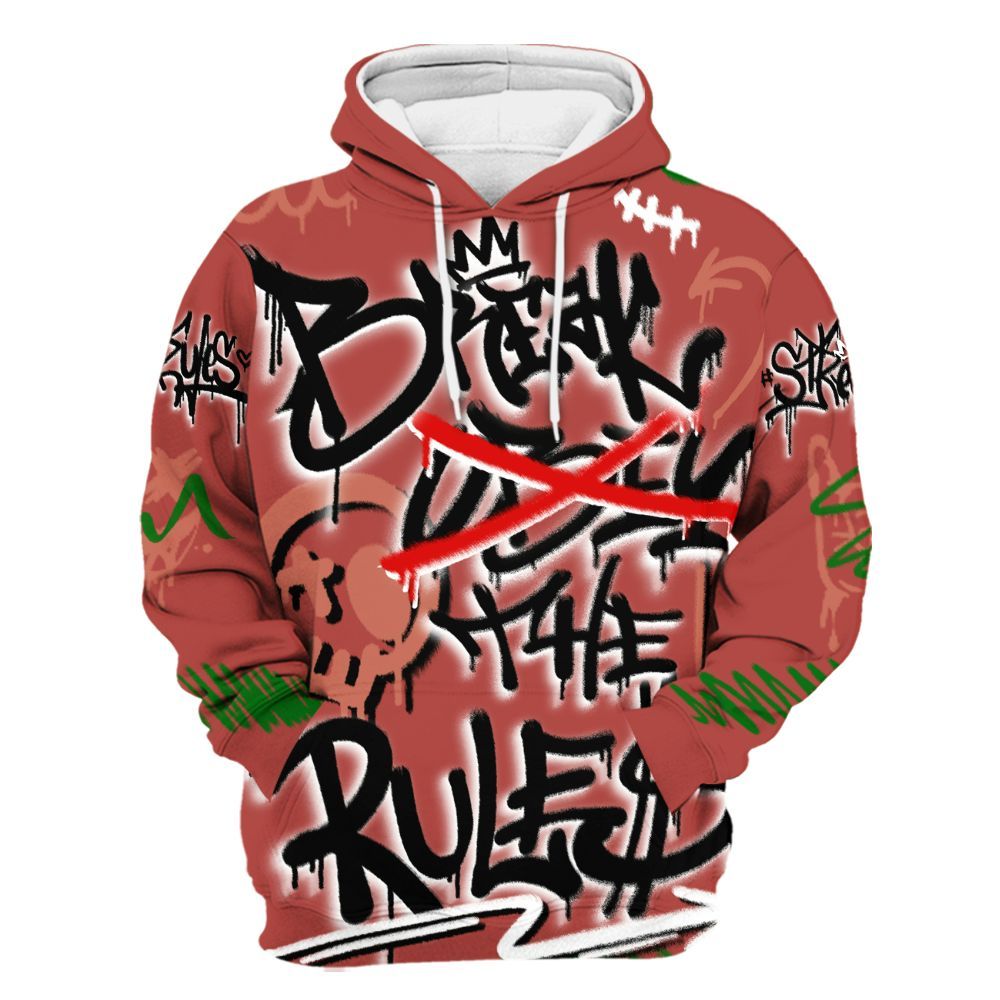 Hoodie To Match Dune Red 13s - Break Rules Streetwear All Over Print