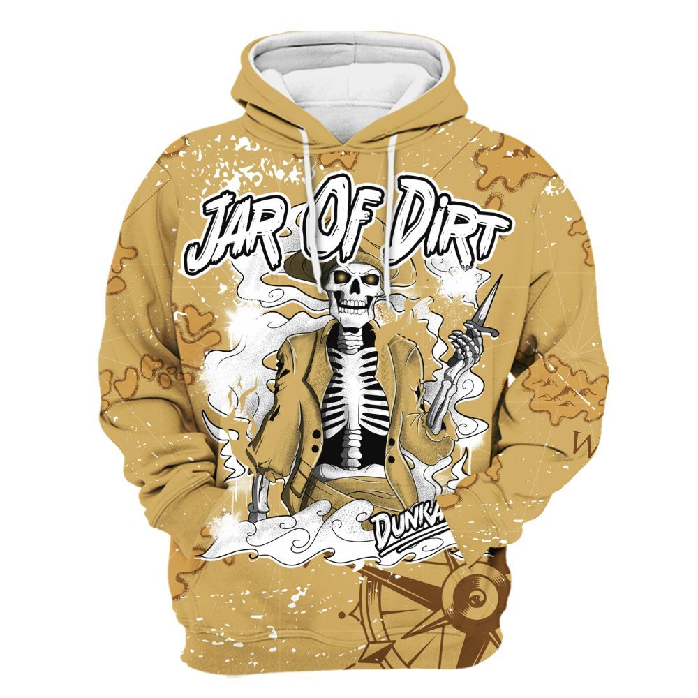 Hoodie To Match Craft Paris 6s - Skeleton Jar Of Dirt Retro All Over Print
