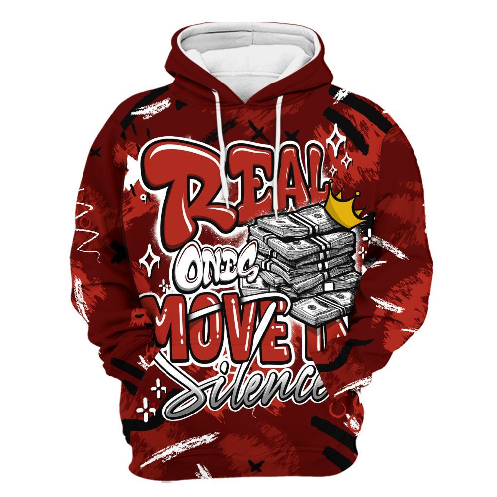 Hoodie To Match SP Firewood Orange 4s - Real Ones Move In Streetwear All Over Print