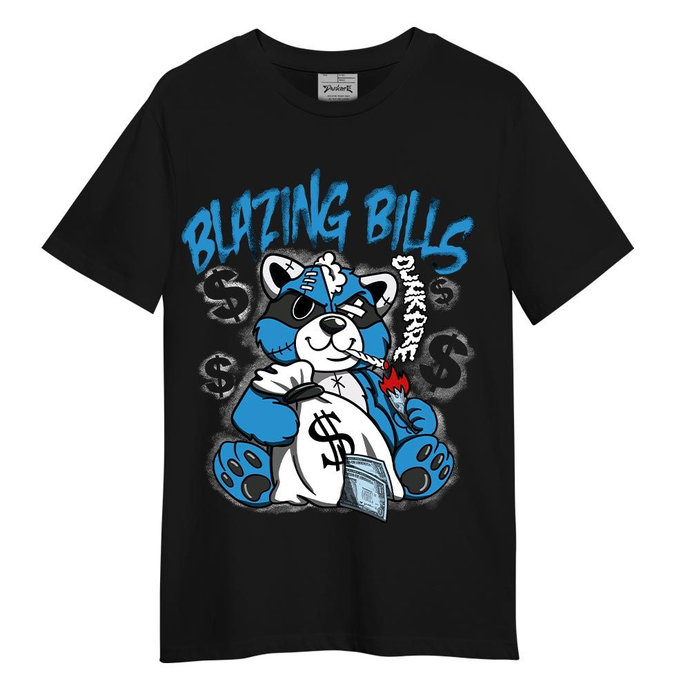 Shirt To Match T-Shirt Blazing Bills Raccoon, Powder Blue 9s T-Shirt To Match Sneaker 1704 DNY