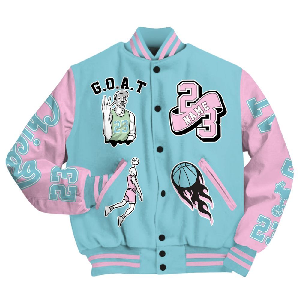 Varsity Jacket To Match SB Dunk Low Visty - Legend GOAT Basketball Varsity Jacket Graphic Custom Name All Over Print