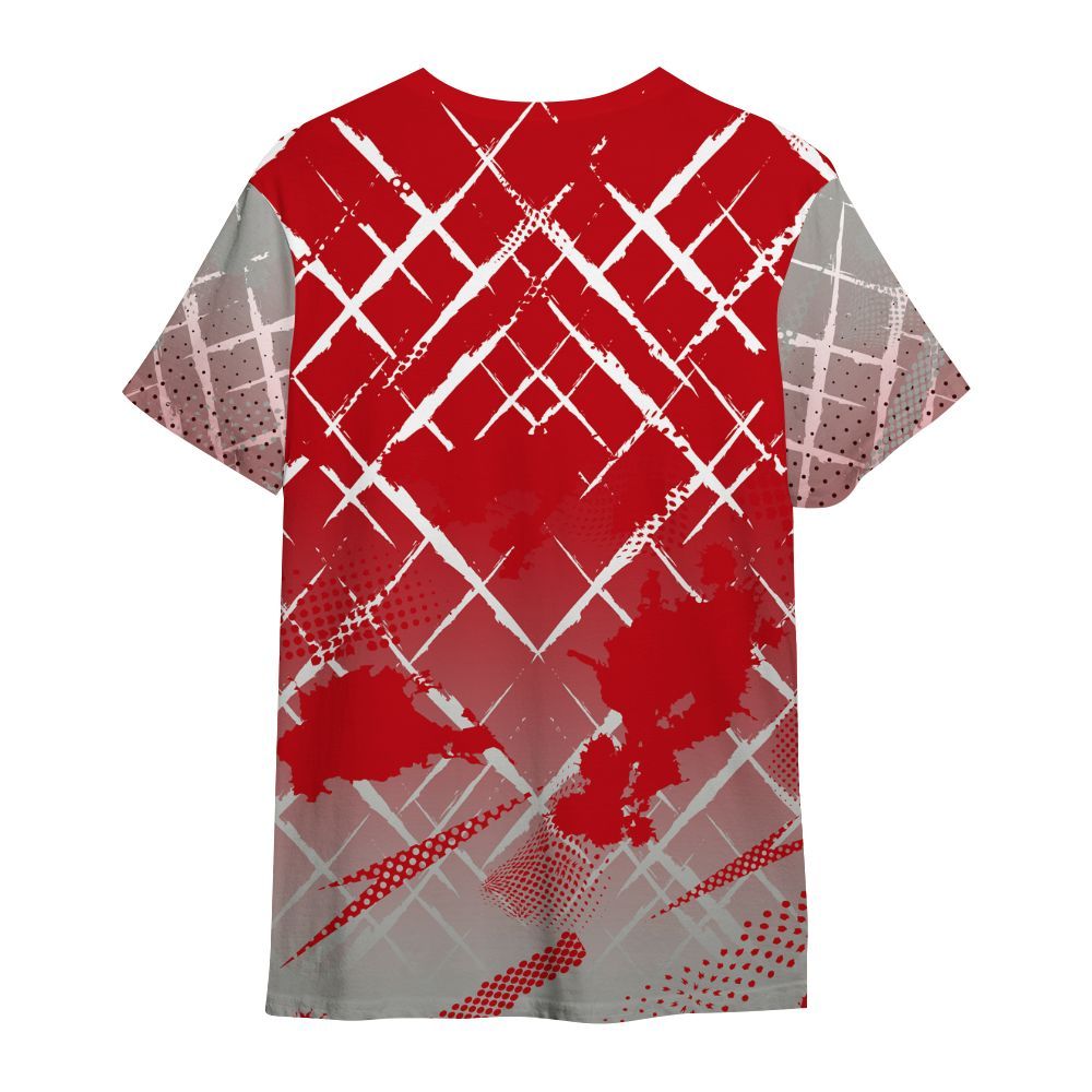 Shirt To Match Air Griffey Max Gray Reds 1s - Halftone Stand Business Dripping All Over Print