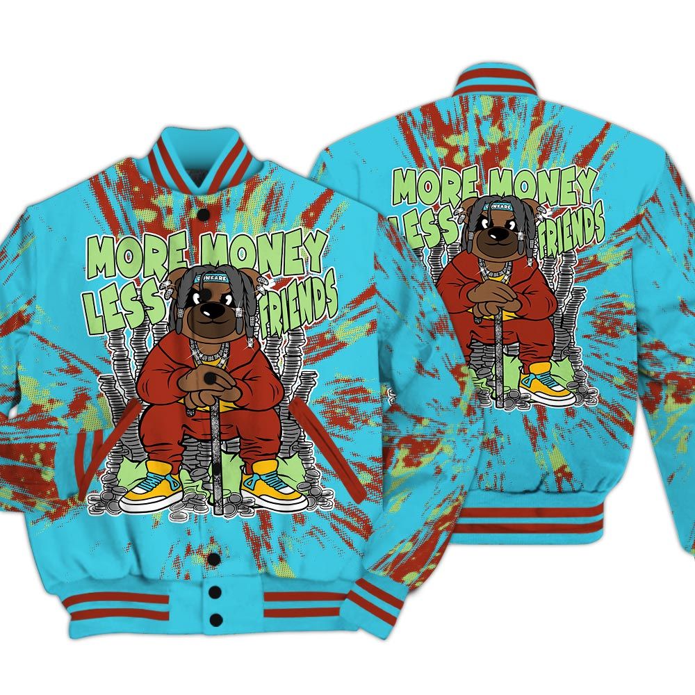 Varsity Jacket To Match SB Dunk Di'Orr Greenwood - More Moneys Bear Luxury Varsity Jacket Unisex