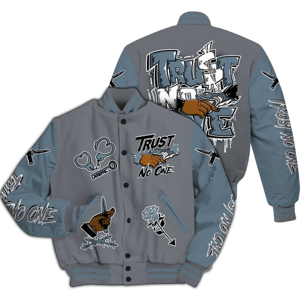 Varsity Jacket To Match Air Max DN Silver Bullet - Trust No One Dripping All Over Print