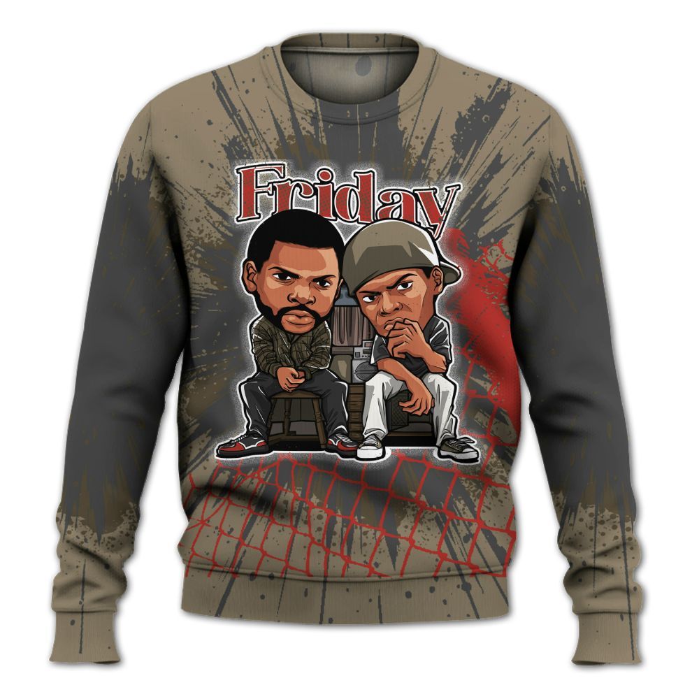 Sweatshirt To Match Olive 9s - Friday Movie All Over Print