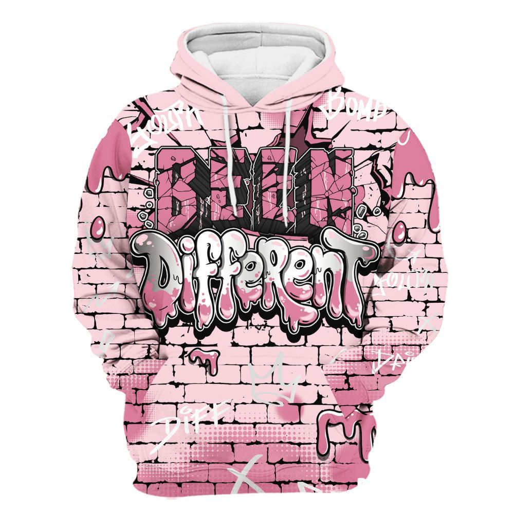 Hoodie To Match GS Pearl Pink 12s Shirt, Been Different All Over Print