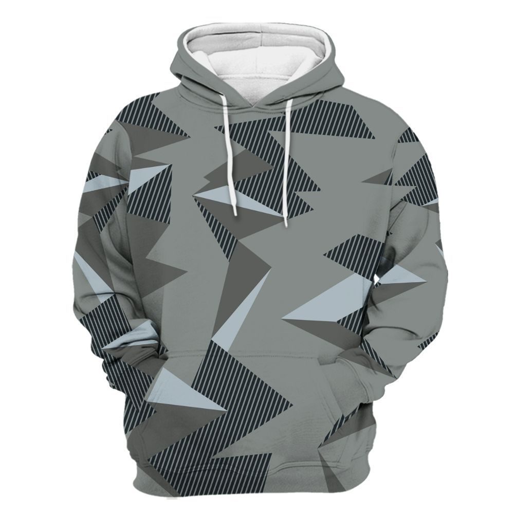 Hoodie To Match Retro Georgetown 6s - Geometric Camouflage Pattern All Over Print