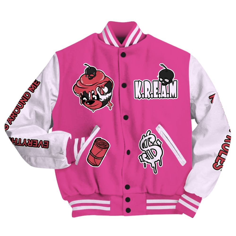 Varsity Jacket To Match KD 4 Aunt Pearl - Loot Bear All Over Print