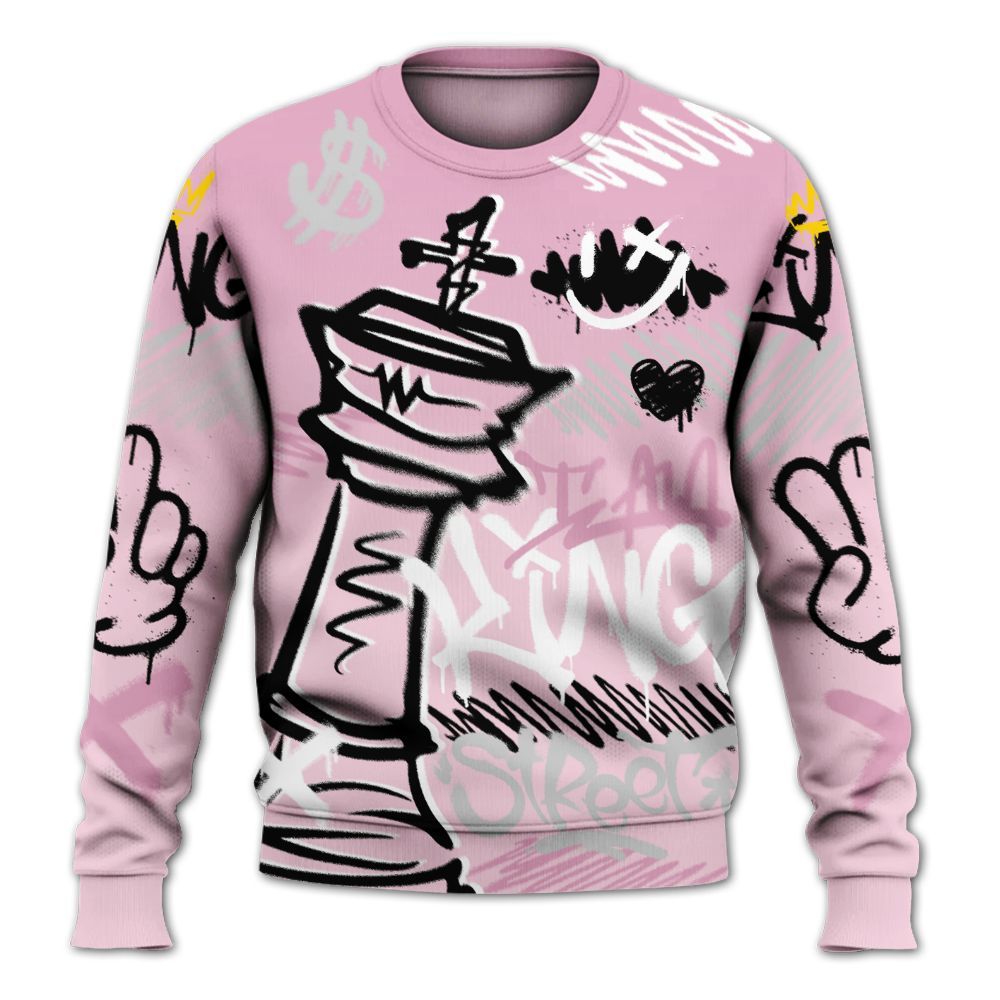 Sweatshirt To Match Orchid 4s - Street King Chess Streetwear All Over Print