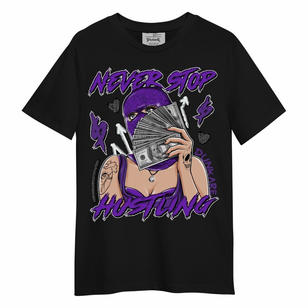 Shirt To Match Retro Dark Iris 3s - Hustling Unque Unisex Shirt