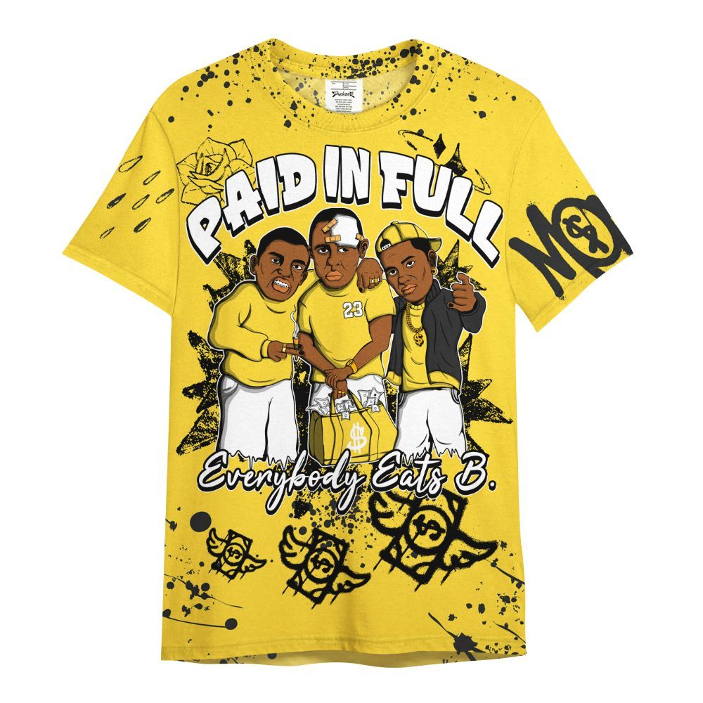 Shirt To Match Mid New Love 2025 1s - Paid In Full Crayon All Over Print