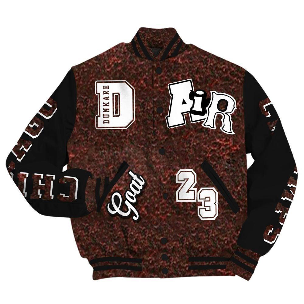 Varsity Jacket To Match Air Force 1 Low Halloween Skull 2024 - AIR Number 23 GOAT All Over Print