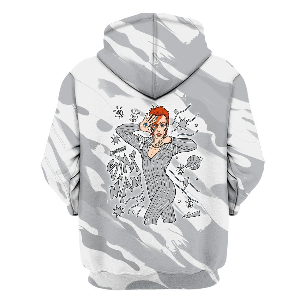 Hoodie To Match Low OG Wolf Grey 1s - Starmans Graphics Colored All Over Print