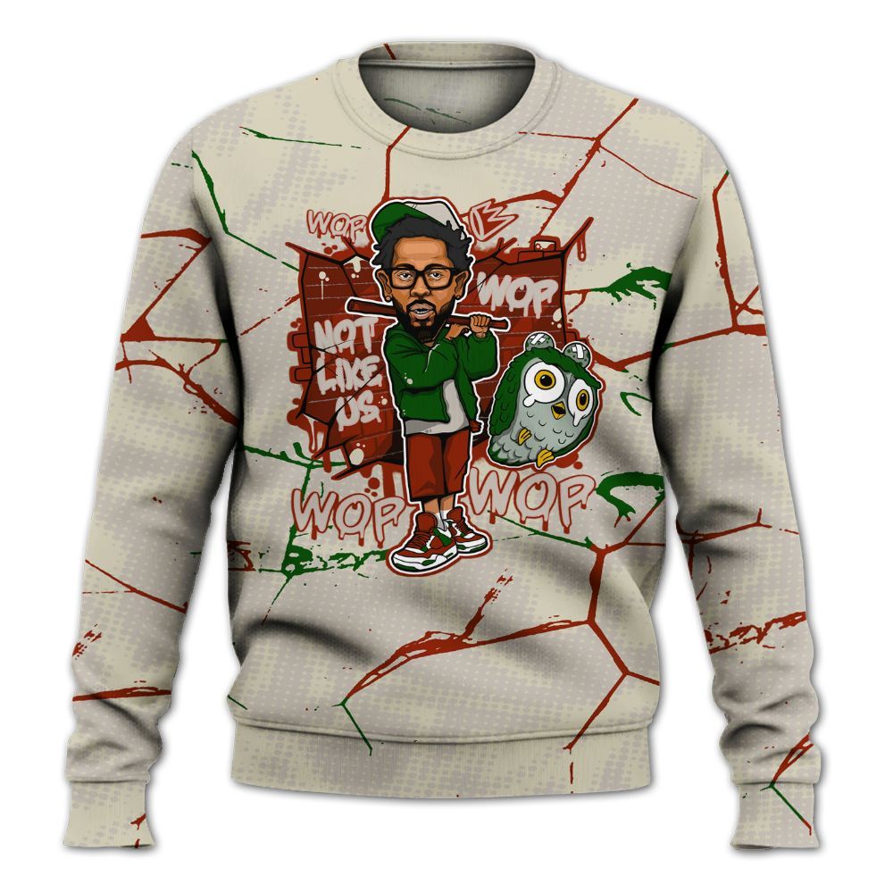 Sweatshirt To Match El Grito 5s - None Like ComptonCity Graphic Crack All Over Print