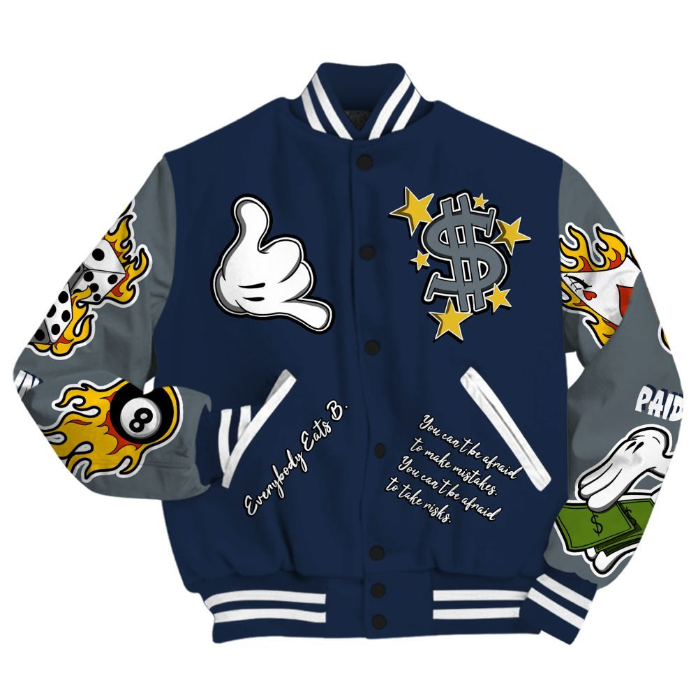 Varsity Jacket To Match Retro Flint 2026 13s - Everybody Paid In Full Graphic All Over Print