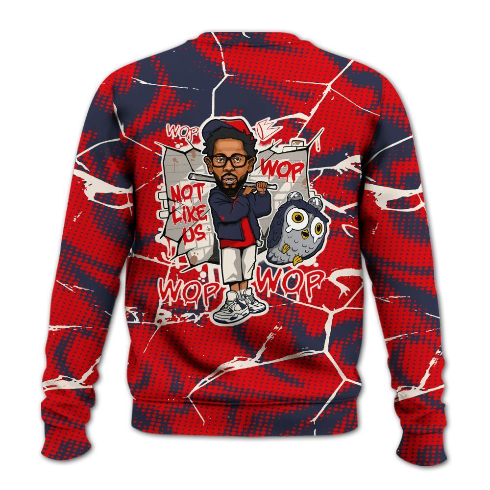 Sweatshirt To Match Low OG Howard University 1s - None Like ComptonCity Graphic Crack All Over Print