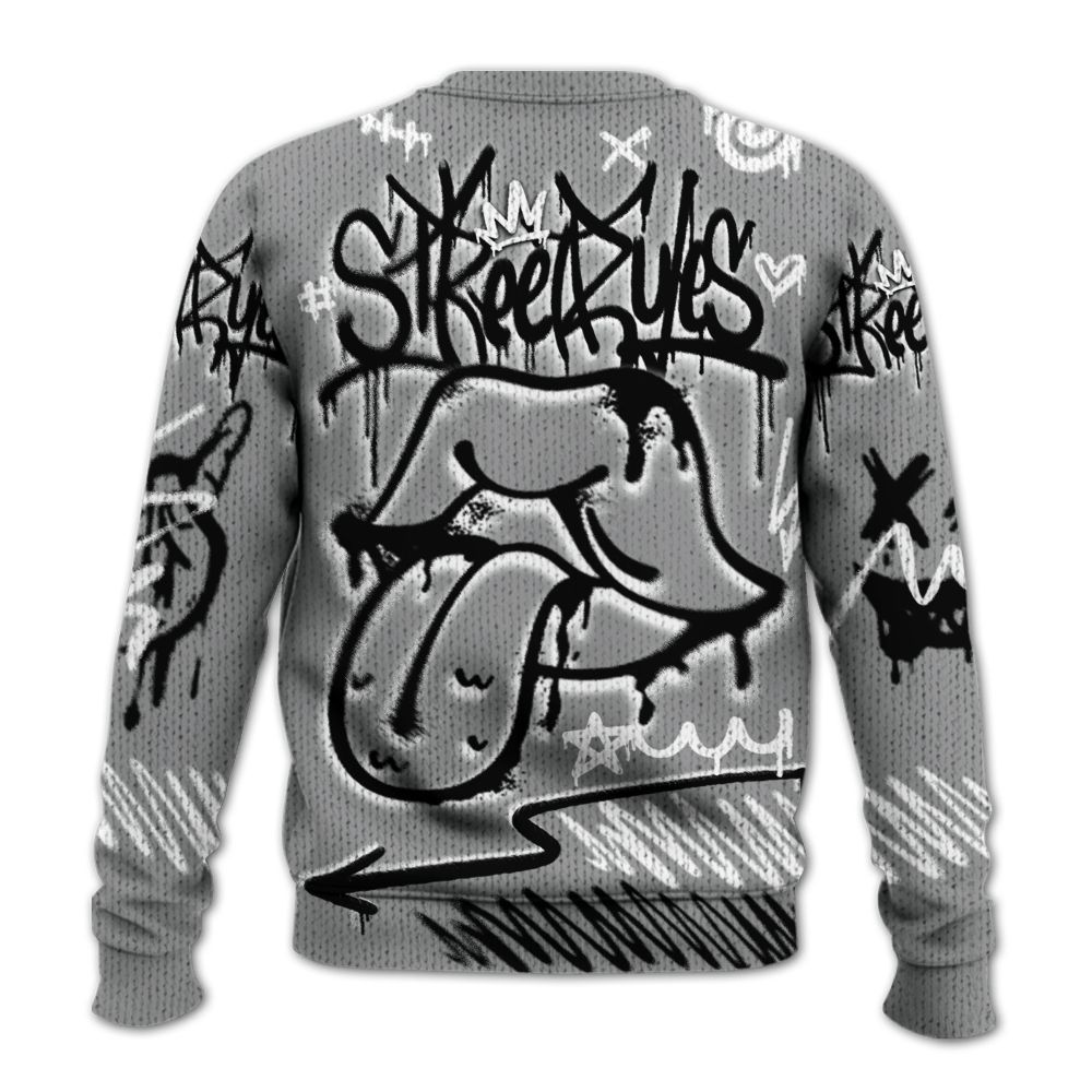 Knitted Sweater To Match Retro Stealth 12s - Break Rules Streetwear