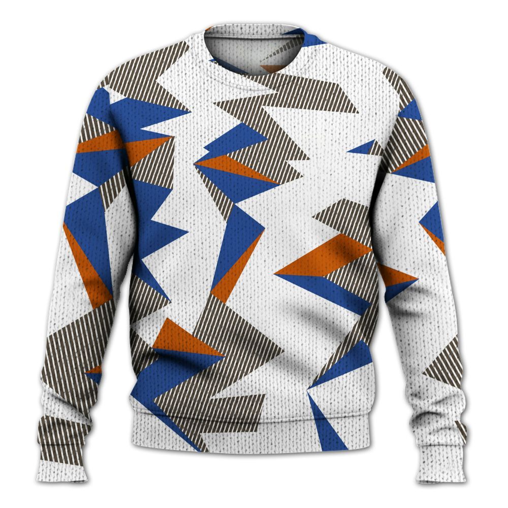 Knitted Sweater To Match Palermo GS League - Geometric Camouflage Pattern